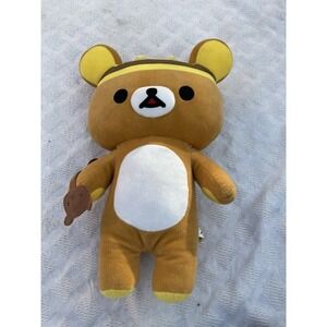 San-X Rilakkuma Plush Stuffed Toy Bear Brown Fluffy Honey & Smile Bee Costume